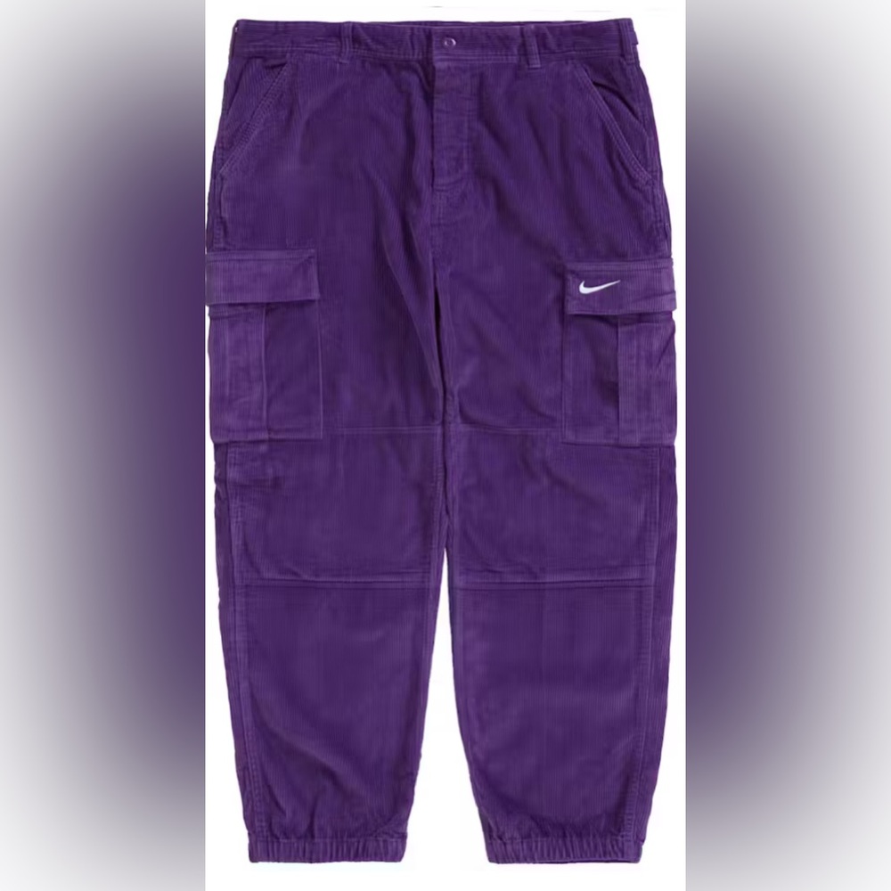 Supreme x Nike Arc Corduroy Cargo Pant 'Purple' Brand New Men’s Medium